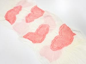 正絹　絽　絞り　夏用帯揚げ